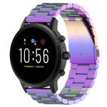 Cinturino da polso in acciaio da 22 mm per Fossil Gen 5 Carlyle, Gen 5 Julianna, Gen 5 Garrett, Gen 5 Carlyle HR