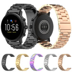 Cinturino da polso in acciaio da 22 mm per Fossil Gen 5 Carlyle, Gen 5 Julianna, Gen 5 Garrett, Gen 5 Carlyle HR