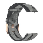 Cinturino per orologio con cinturino da polso in nylon con trama a righe da 23 mm per Fitbit Versa 2, Fitbit Versa, Fitbit Versa Lite, Fitbit Blaze