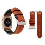 Per Apple Watch Ultra 49mm / Serie 8 e 7 45 mm / SE 2 e 6 e SE e 5 e 4 44 mm / 3 e 2 e 1 42 mm Cinturino per orologio in vera pelle con motivo retrò XX Line, For 42mm