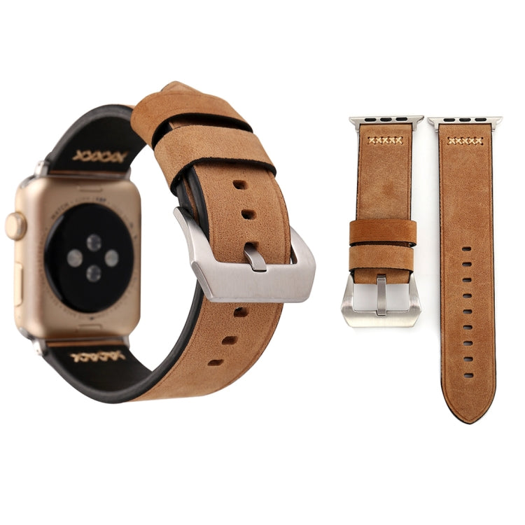 Per Apple Watch Ultra 49mm / Serie 8 e 7 45 mm / SE 2 e 6 e SE e 5 e 4 44 mm / 3 e 2 e 1 42 mm Cinturino per orologio in vera pelle con motivo retrò XX Line, For 42mm