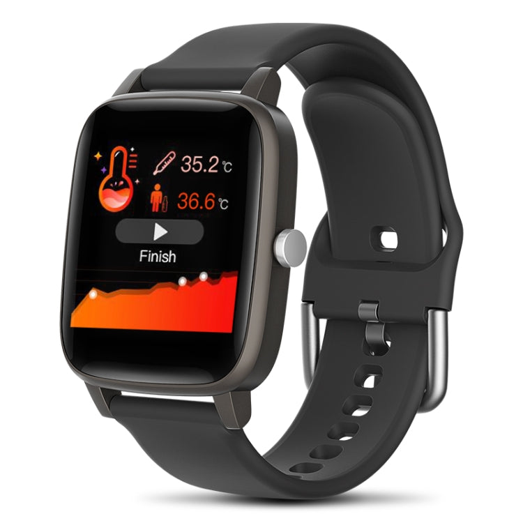 Smartwatch con schermo a colori T98 da 1,4 pollici, impermeabile IP67, supporto per la misurazione della temperatura corporea / monitoraggio della frequenza cardiaca / monitoraggio della pressione sanguigna / promemoria sedentario / calorie