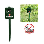 Dispositivo solare repellente animali con LED bianco e rosso