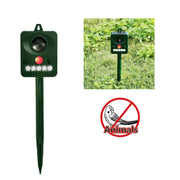Dispositivo di controllo ecologico per cani, gatti, uccelli, LED, a energia solare, a luce bianca + rossa, con pannello solare da 6,5 V/0,1 W, sensore PIR e sensore di luce, ha ottenuto la certificazione CE/ROHS, RC-510