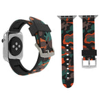 Per cinturino in silicone con motivo mimetico alla moda da 38 mm per Apple Watch serie 3, 2 e 1, 38mm