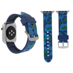 Per cinturino in silicone con motivo mimetico alla moda da 38 mm per Apple Watch serie 3, 2 e 1, 38mm