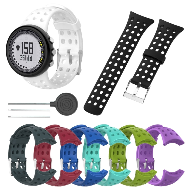 Cinturino per orologio da uomo in silicone per SUUNTO M1 / M2 / M4 / M5