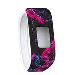 Cinturino sportivo in silicone con motivo piume colorate per Garmin Vivofit JR, misura: grande