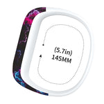 Cinturino sportivo in silicone con motivo piume colorate per Garmin Vivofit JR, misura: piccolo