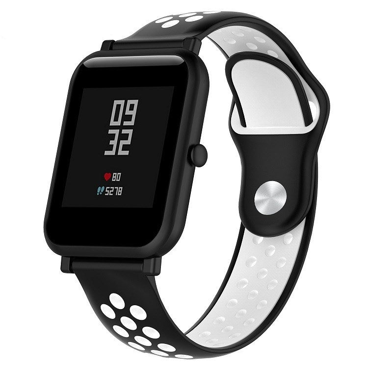 Cinturino sportivo in silicone bicolore per Huawei Watch Series 1 18mm