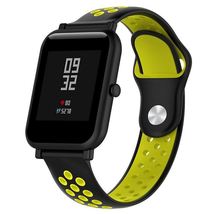 Cinturino sportivo in silicone bicolore per Huawei Watch Series 1 18mm