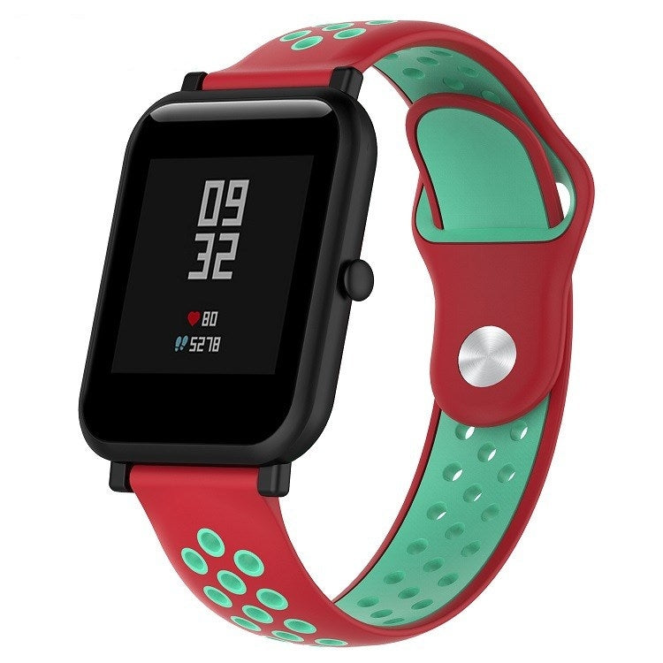 Cinturino sportivo in silicone bicolore per Huawei Watch Series 1 18mm