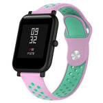 Cinturino sportivo in silicone bicolore per Huawei Watch Series 1 18mm