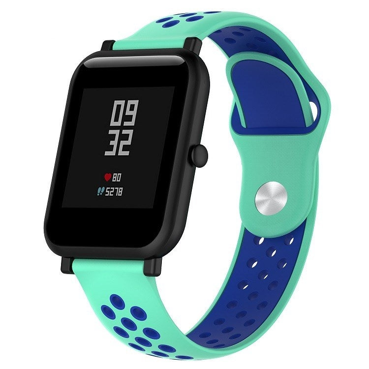 Cinturino sportivo in silicone bicolore per Huawei Watch Series 1 18mm