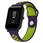 Cinturino sportivo in silicone bicolore per Huawei Watch Series 1 18mm