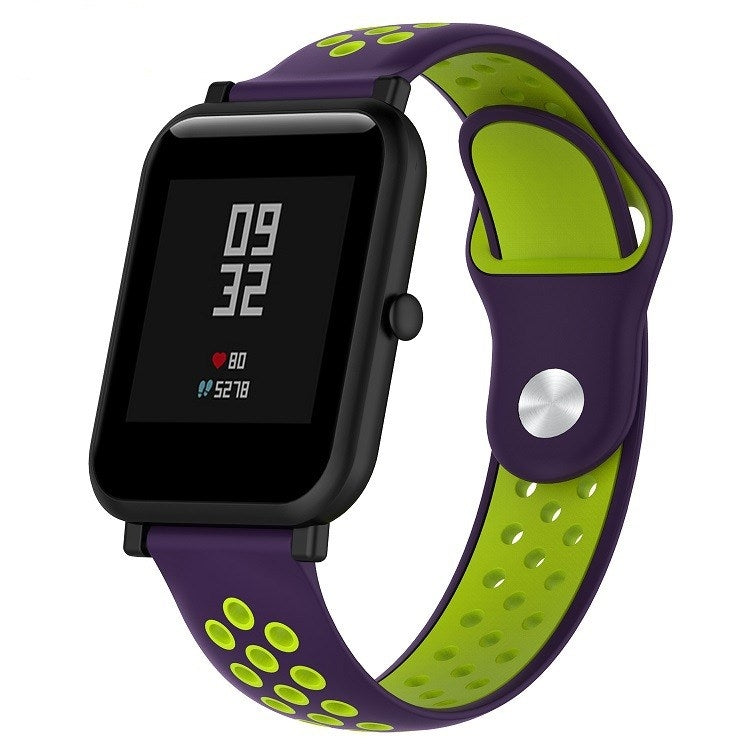 Cinturino sportivo in silicone bicolore per Huawei Watch Series 1 18mm