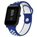 Cinturino sportivo in silicone bicolore per Huawei Watch Series 1 18mm