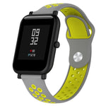 Cinturino sportivo in silicone bicolore per Huawei Watch Series 1 18mm