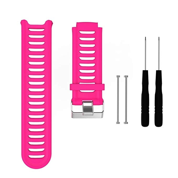 Cinturino in silicone tinta unita per Garmin Forerunner 910XT