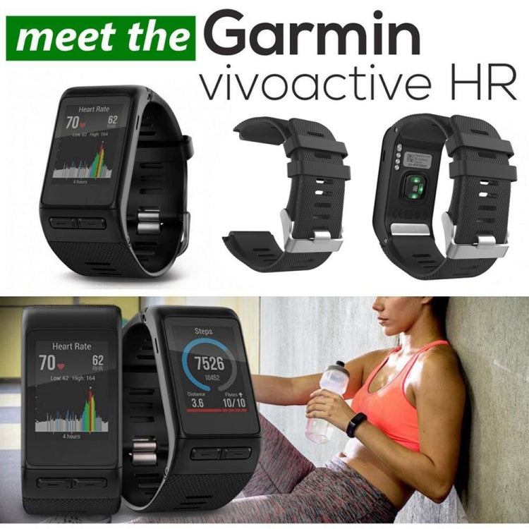 Cinturino sportivo in silicone per Garmin Vivoactive HR