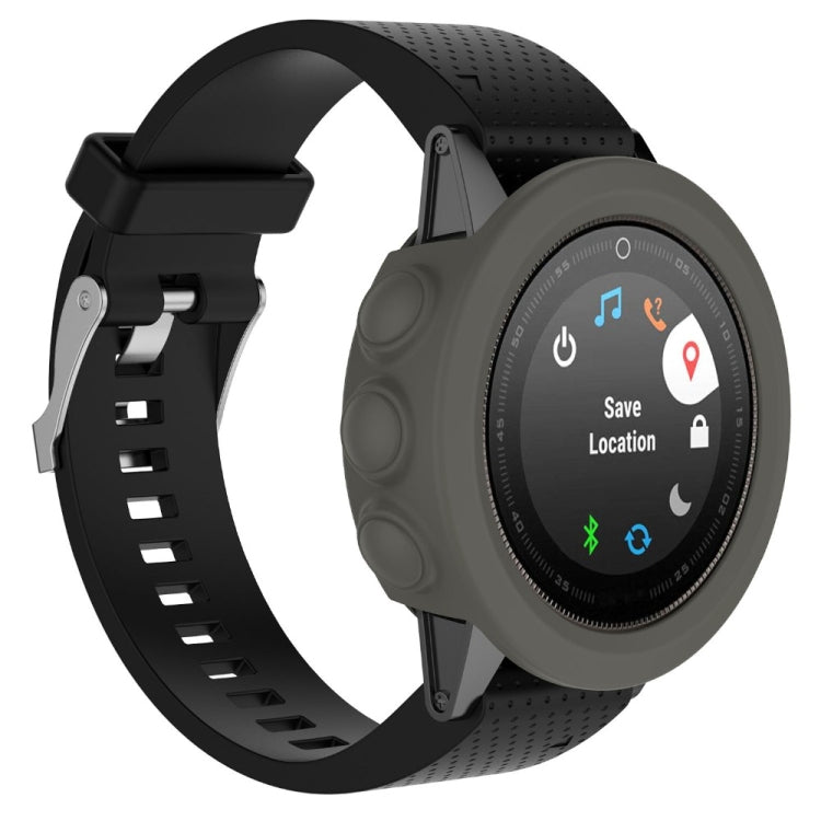 Custodia protettiva per orologio in silicone tinta unita per Garmin Fenix 5, For Garmin Fenix 5