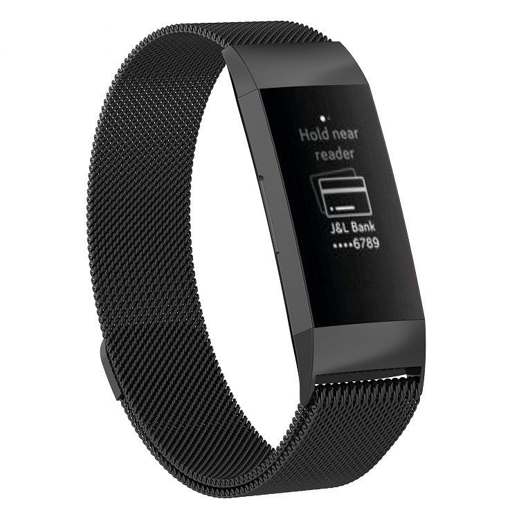 Cinturino magnetico in acciaio per Fitbit Charge 3 piccolo