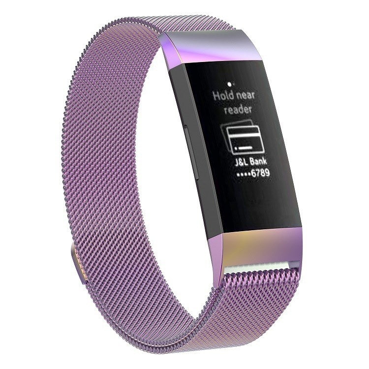 Cinturino magnetico in acciaio per Fitbit Charge 3 piccolo