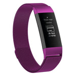 Cinturino per orologio magnetico in acciaio inossidabile per FITBIT Charge 3, dimensioni: piccolo, 187x18 mm