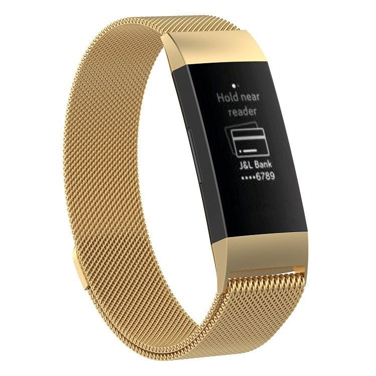 Cinturino magnetico in acciaio per Fitbit Charge 3 piccolo