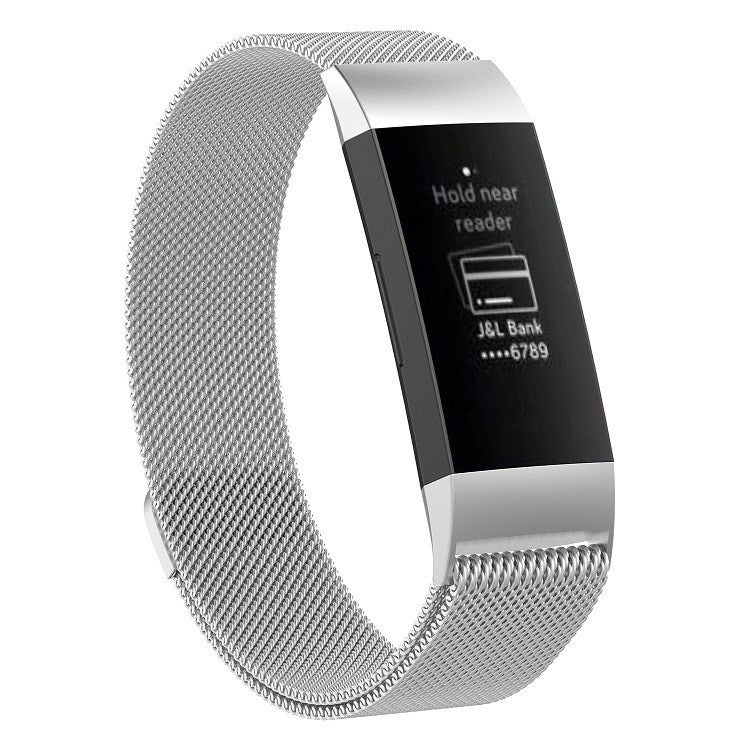 Cinturino magnetico in acciaio per Fitbit Charge 3 piccolo