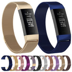 Cinturino per orologio con magnete in acciaio inossidabile per FITBIT Charge 3, dimensioni: grande, 217x18 mm