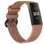 Cinturino sportivo regolabile con foro quadrato per FITBIT Charge 3
