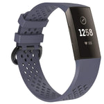 Cinturino sportivo regolabile con foro quadrato per FITBIT Charge 3