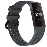 Cinturino sportivo regolabile con foro quadrato per FITBIT Charge 3