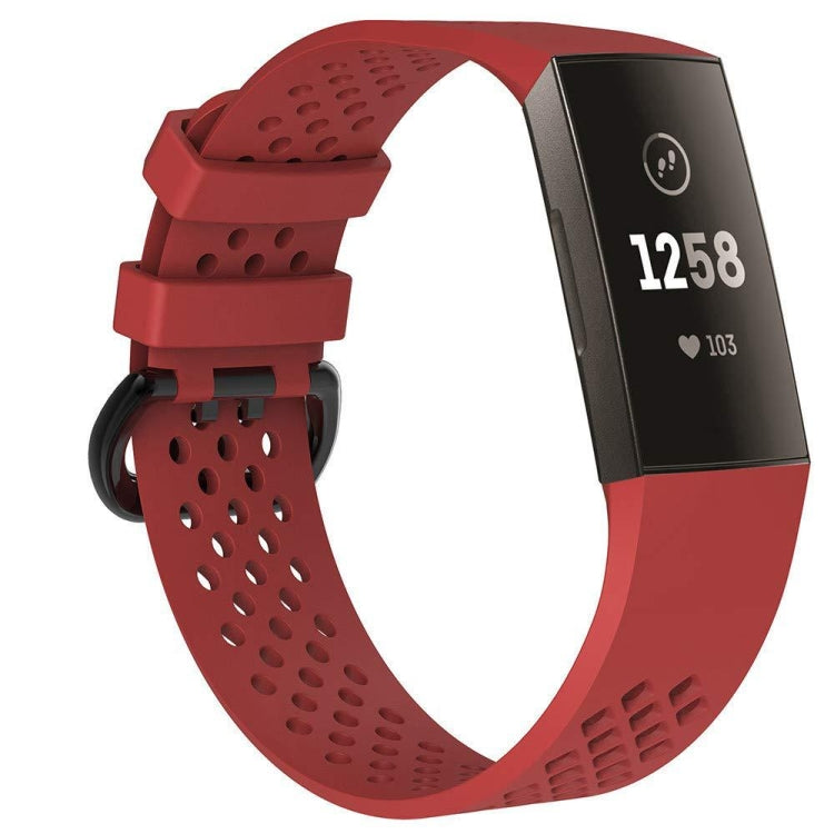 Cinturino sportivo regolabile con foro quadrato per FITBIT Charge 3