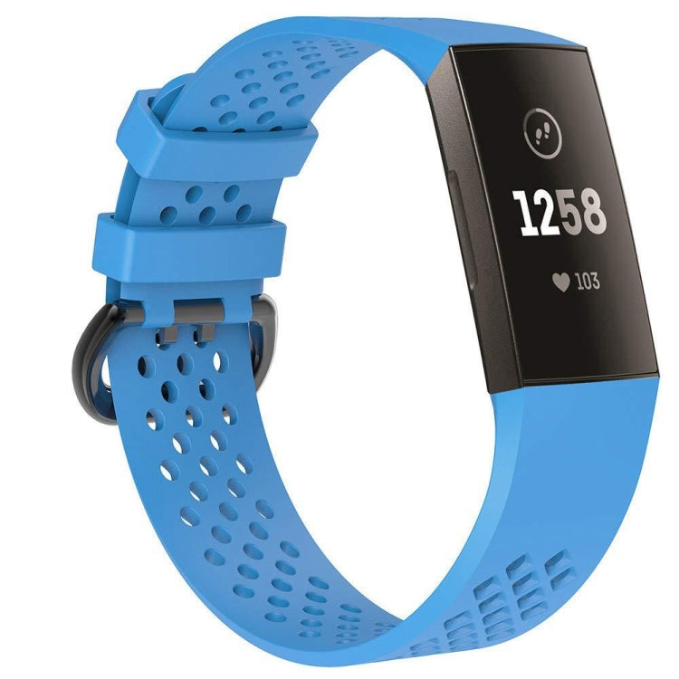 Cinturino sportivo regolabile con foro quadrato per FITBIT Charge 3