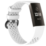 Cinturino sportivo regolabile con foro quadrato per FITBIT Charge 3