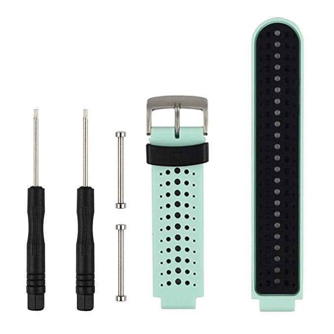 Cinturino sportivo in silicone bicolore per Garmin Forerunner