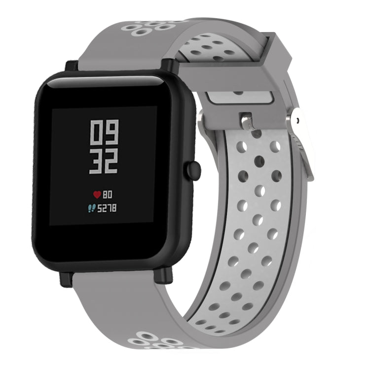 Cinturino sportivo silicone bicolore 20mm per Amazfit Bip Lite