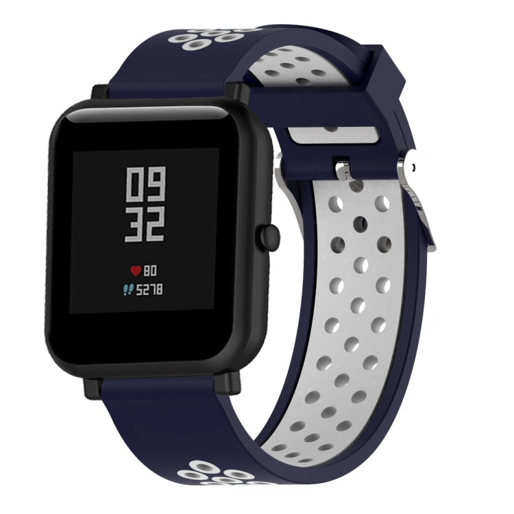 Cinturino sportivo silicone bicolore 20mm per Amazfit Bip Lite