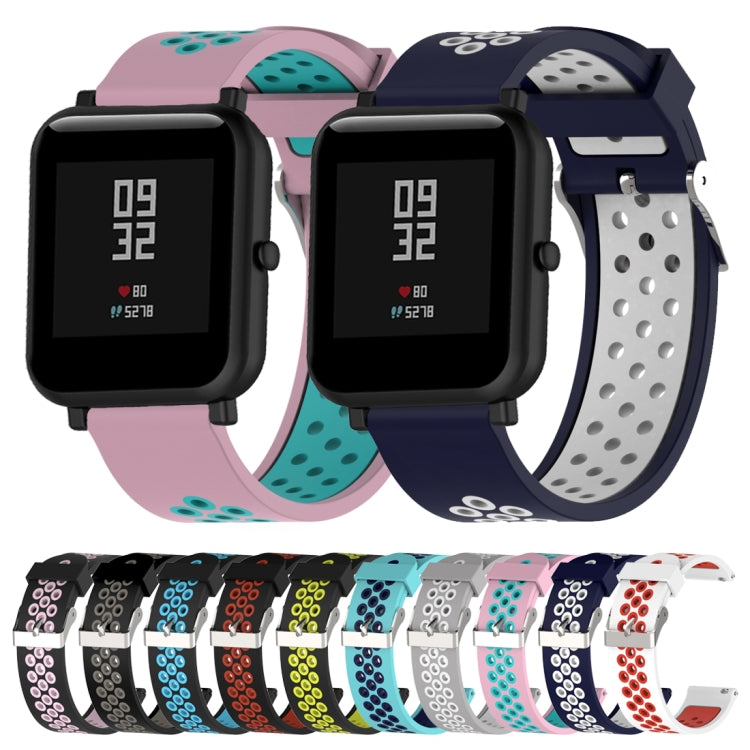 Cinturino sportivo silicone bicolore 20mm per Amazfit Bip Lite