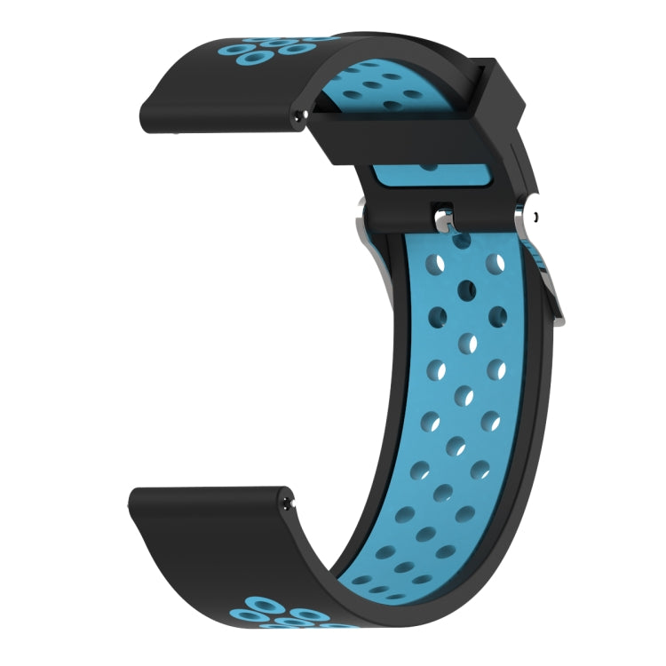 Cinturino sportivo in silicone bicolore per Xiaomi Huami Amazfit Bip Lite versione 22mm