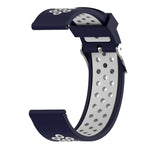 Cinturino sportivo in silicone bicolore per Xiaomi Huami Amazfit Bip Lite versione 22mm