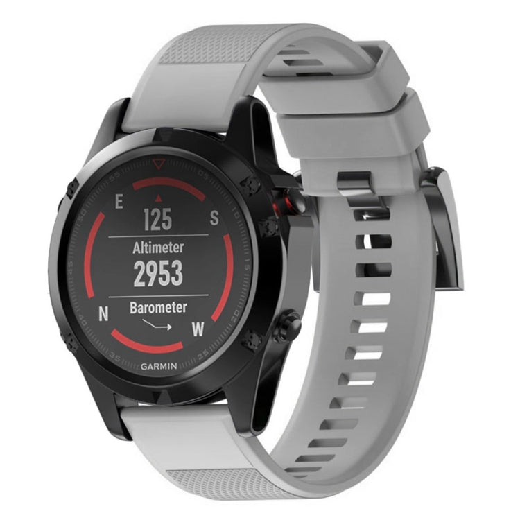 Cinturino per orologio in silicone rimovibile rapidamente per Fenix 5 22 mm