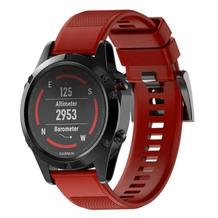 Cinturino per orologio in silicone rimovibile rapidamente per Fenix 5 22 mm