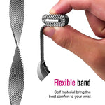 Cinturino per orologio magnetico in acciaio inossidabile per FITBIT Alta, dimensioni: piccolo, 130-170 mm