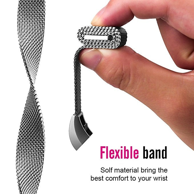 Cinturino per orologio magnetico in acciaio inossidabile per FITBIT Alta, dimensioni: grande, 170-236 mm