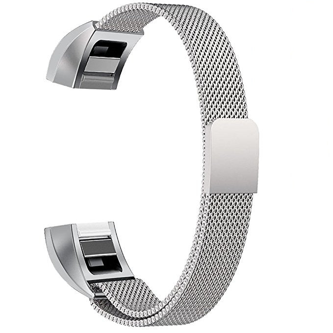 Cinturino per orologio magnetico in acciaio inossidabile per FITBIT Alta, dimensioni: grande, 170-236 mm