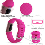 Cinturino sportivo regolabile con motivo diamante per FITBIT Charge 2, dimensioni: S, 10,5x8,5 cm, S