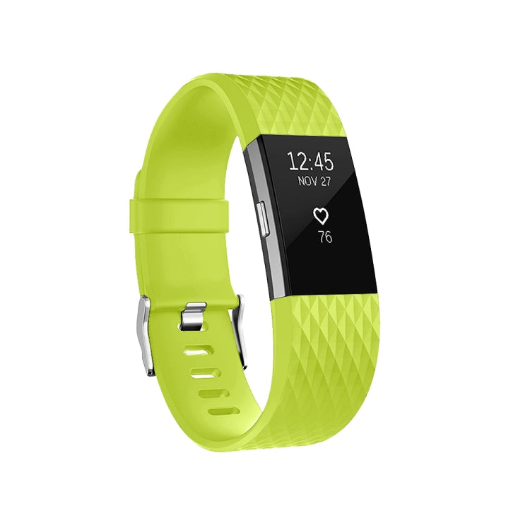Cinturino sportivo regolabile con motivo diamante per FITBIT Charge 2, dimensioni: S, 10,5x8,5 cm, S